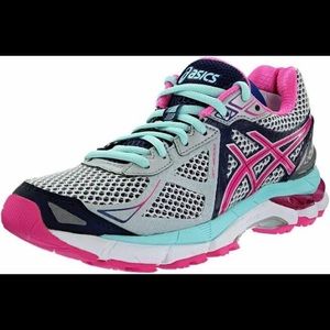 ASICS GT-2000 Running Shoes Gray Blue Pink T550N